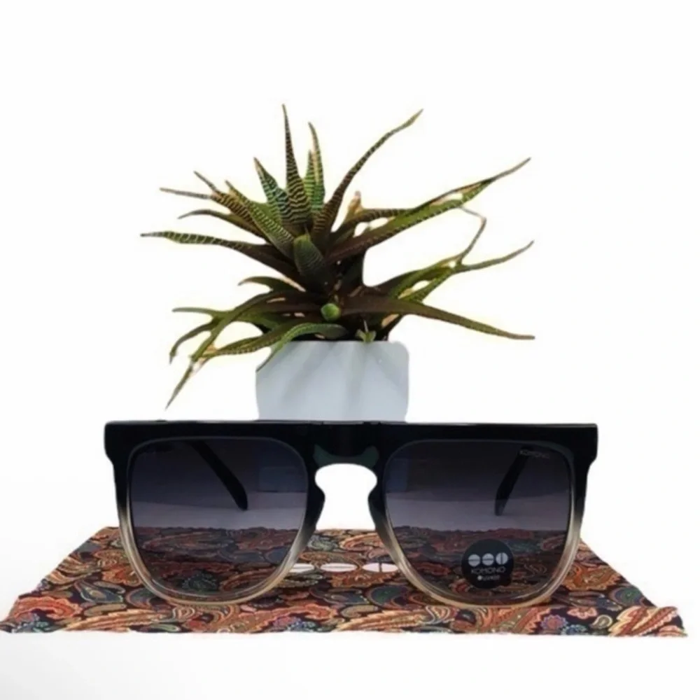 Komono Black Gray Gradient Sunglasses NEW Bennet Paisley